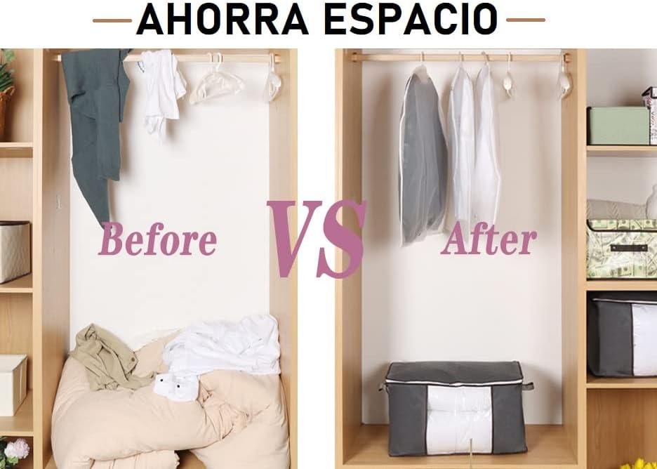 EVABRIS® Cajas de Almacenaje de Ropa 90L