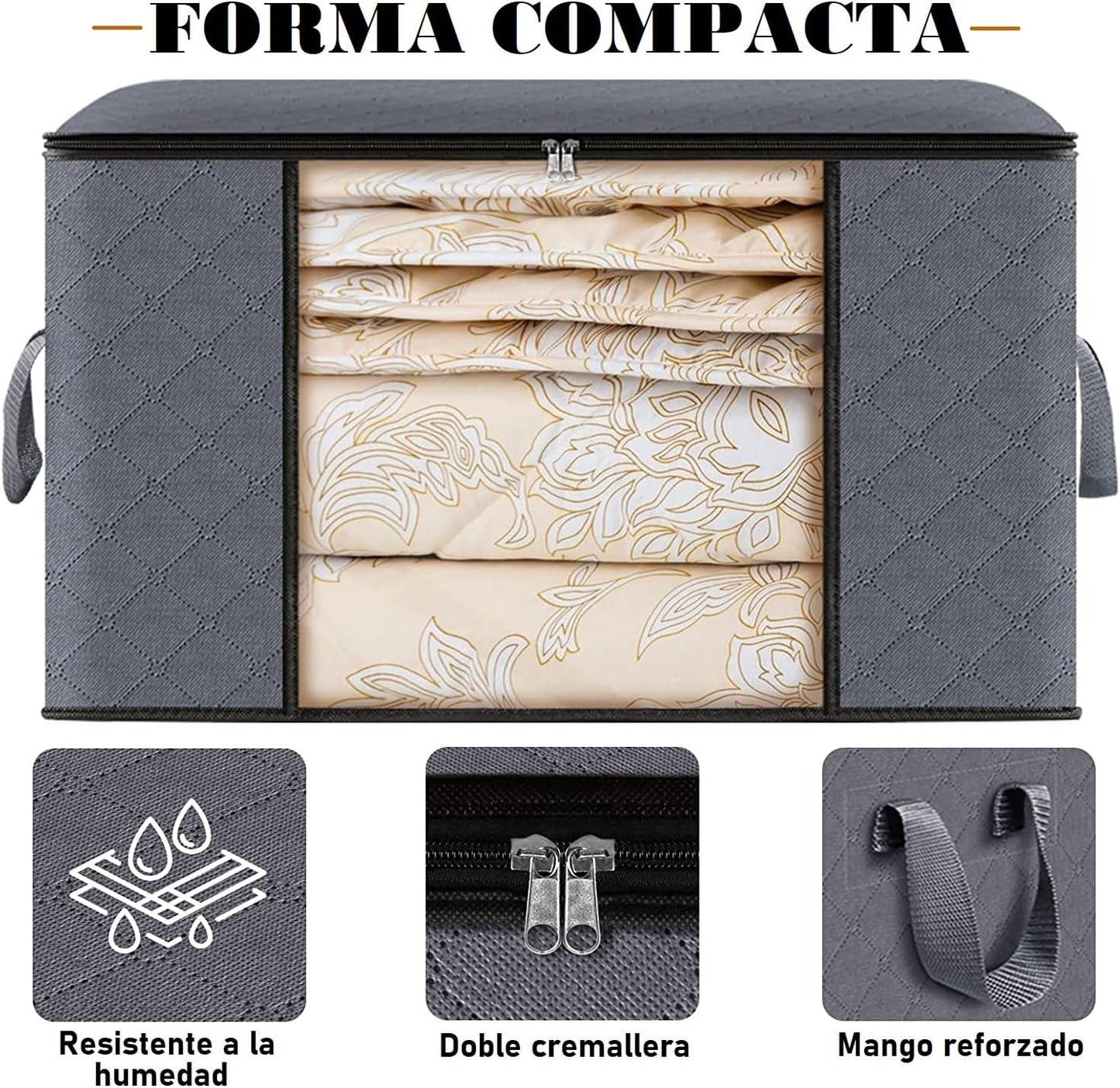 EVABRIS® Cajas de Almacenaje de Ropa 90L